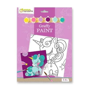 Kreativní sada Avenue Mandarine Graffy Paint - jednorožec